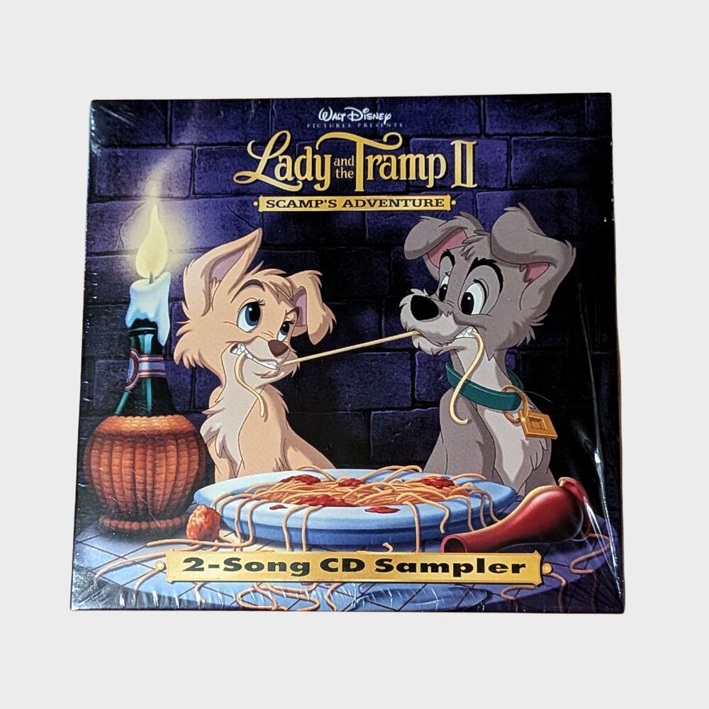 Vtg Lady and the Tramp II Scamp's Adventure Promo CD Sampler Disney Sealed 2000